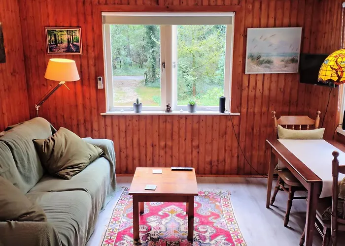 Semesterbostad Vrijstaand In Het Bos Met Prive Sauna